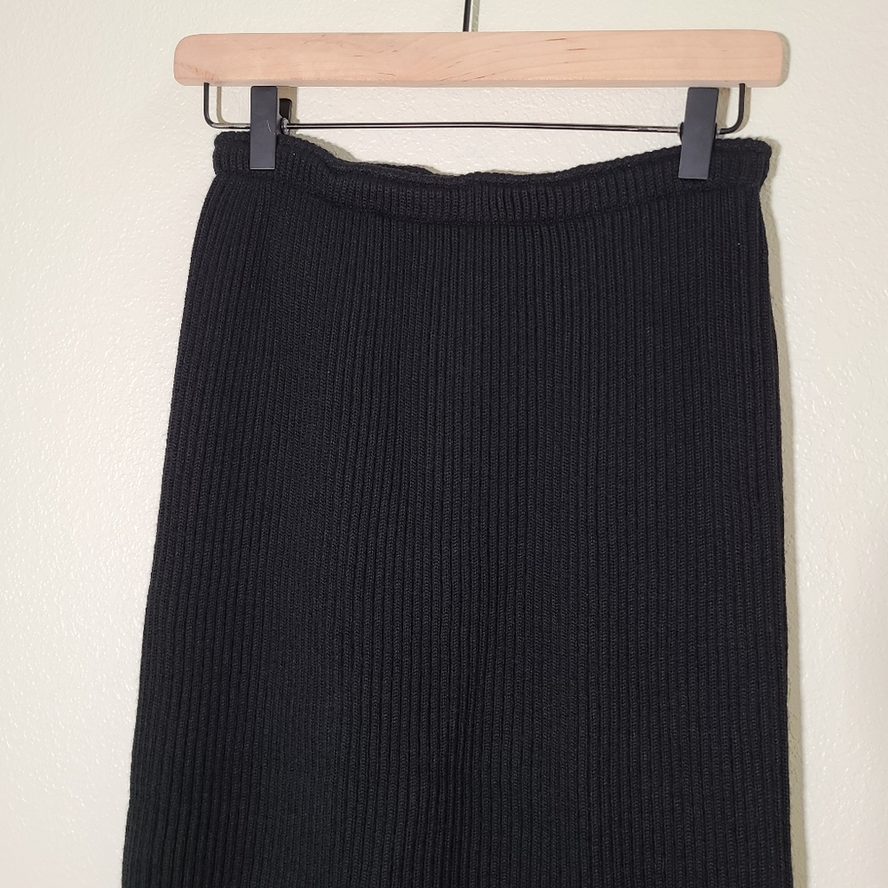 Vintage Joseph Tricot Ribbed Wool Midi Skirt - Picture 6 of 15